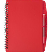 PP notitieboek Aaron rood