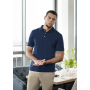 PM 6 Men's Workwear Polo Shirt Modern-Flair, from Sustainable Material , 51% GRS Certified Recycled Polyester / 47% Conventional Cotton / 2% Conventional Elastane - navy - XL