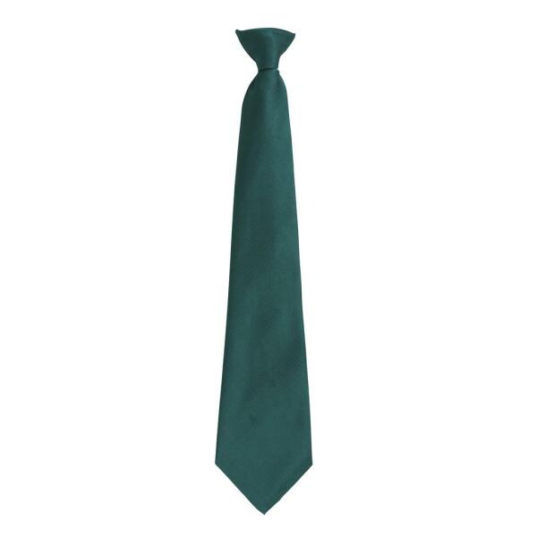 'Colours' Fashion Clip Tie, Bottle Green, ONE, Premier