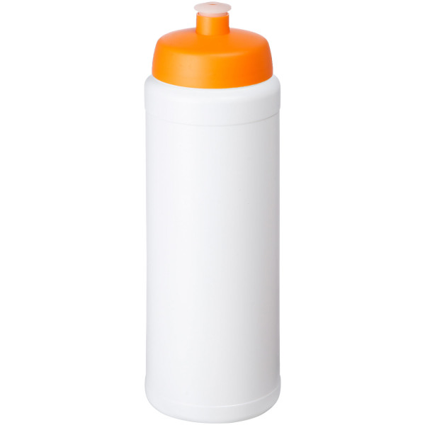 Baseline® Plus grip 750 ml sports lid sport bottle - White/Orange