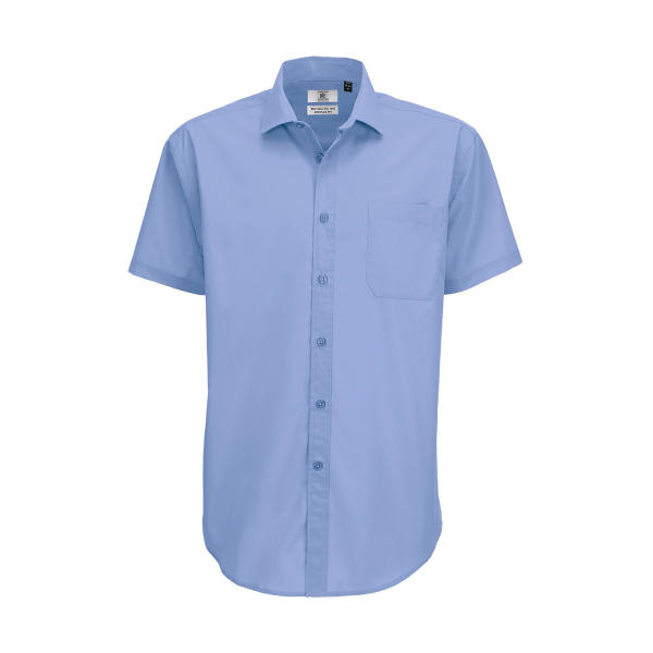 Smart SSL/men Poplin Shirt - Business Blue