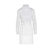 BRUSSELS - Short Recycled Bistro Apron with Pocket - White - One Size