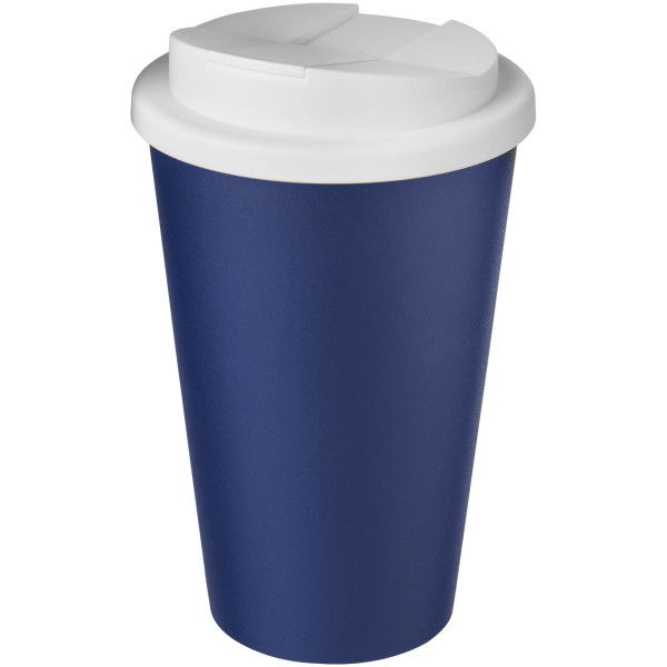 Americano® 350 ml tumbler with spill-proof lid - Blue/White