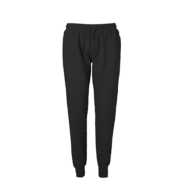 Neutral unisex sweatpants met boord-Black-3XL