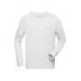 Men's Sports Shirt Long-Sleeved - white - M