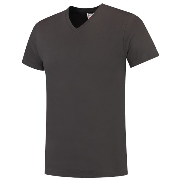 T-shirt V Hals Fitted 101005 Darkgrey XXL