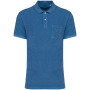 Herenpolo Terry Towel Riviera Blue S