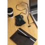 Draadloze 5000 mAh powerbank met base, zwart