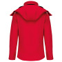 Dames softshell jas met afneembare capuchon Red 4XL Dames softshell jas met afneembare capuchon Red 4XL