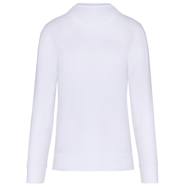 Ecologische sweater met ronde hals White 5XL