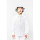 Kinder hooded sweater met rits White 6/8 jaar