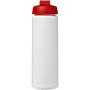 Baseline® Plus 750 ml flip lid sport bottle - White/Red