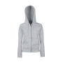 Premium Hooded Sweat Jacket Lady-Fit - Heather Grey - M (12)