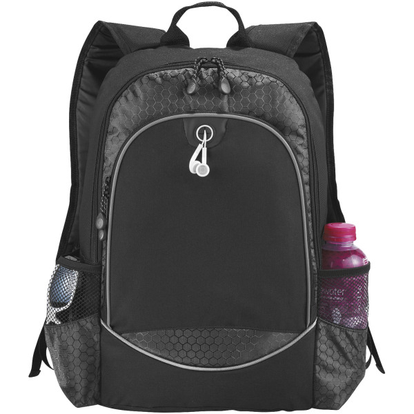 Benton 15" laptop backpack 15L - Solid black