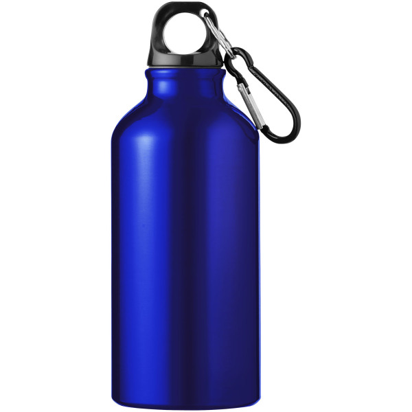 Oregon 400 ml aluminium water bottle with carabiner - Blue