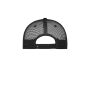 MB6550 5 Panel Retro Mesh Cap - black/black - one size