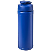 Baseline® Plus 750 ml sportflaska med uppfällbart lock - Blå