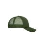 MB070 5 Panel Polyester Mesh Cap - dark-olive - one size