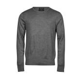 Men's Crew Neck Sweater - Grey Melange - S