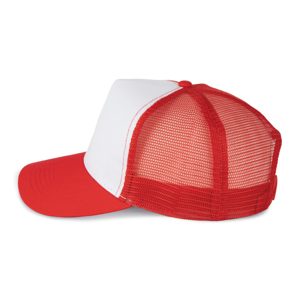 Trucker Cap – 5 Panels Red / White One Size