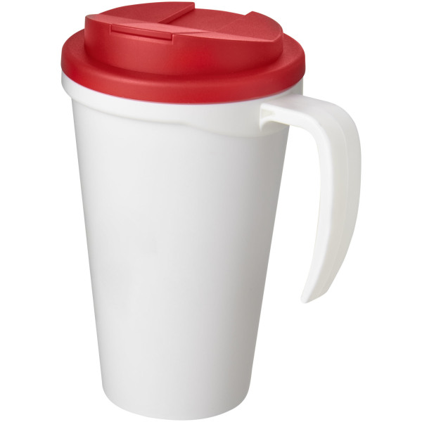 Americano® Grande 350 ml mug with spill-proof lid - White/Red