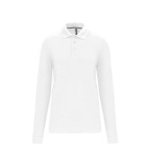 Polo lange mouwen White 5XL