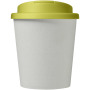 Americano® Espresso Eco 250 ml recycled tumbler with spill-proof lid - White/Lime