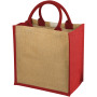 Chennai jute tote bag 16L - Natural/Red