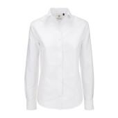 B&C Oxford LSL Women, White, 3XL