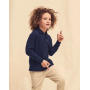 Kids 65/35 Long Sleeve Polo - Dark Heather Grey - 164 (14-15)