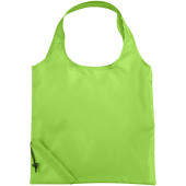 Bungalow opvouwbare polyester boodschappentas 7L - Lime