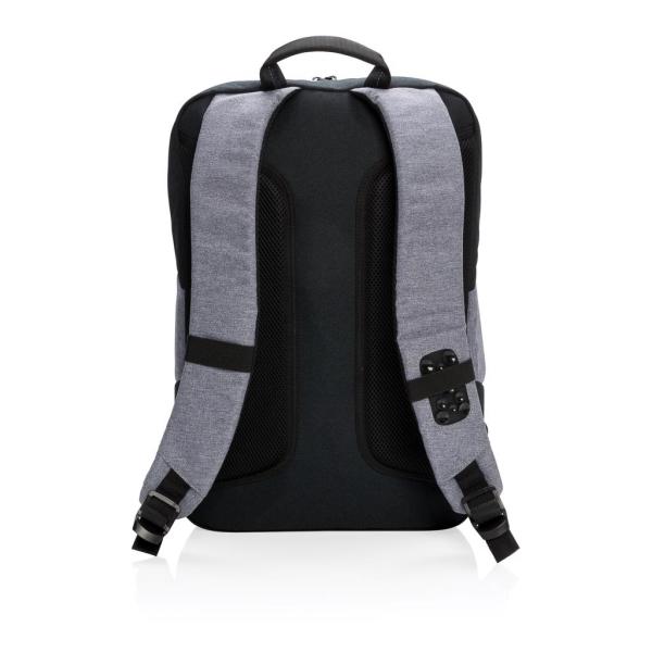 Arata 15” laptop backpack, grey, black