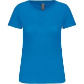 Dames-t-shirt BIO150 ronde hals Tropical Blue XS