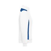 Ladies' Workwear Sweat Jacket - COLOR - - white/royal - S