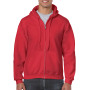 Gildan Sweater Hooded Full Zip HeavyBlend for him 7620 red XXL