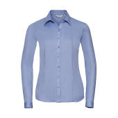 Ladies' LS Herringbone Shirt - Light Blue - 3XL (46)