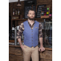 WM 3 Men's Waistcoat Jeans-Style - vintage blue - 48