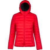 Ladies' lightweight hooded padded jacket Red L