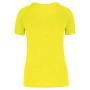 Gerecycled damessport-T-shirt met ronde hals Fluorescent Yellow XXL