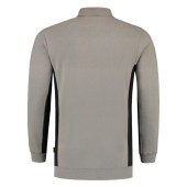 Polosweater Bicolor Borstzak 302001 Grey-Black 4XL