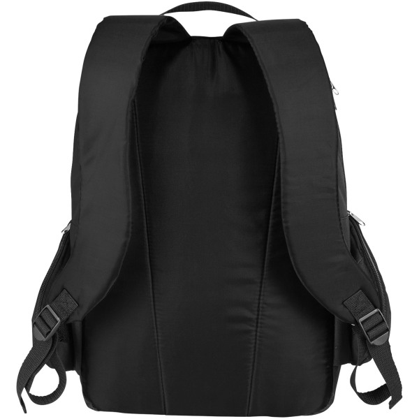 Slim 15" laptop backpack 15L - Solid black