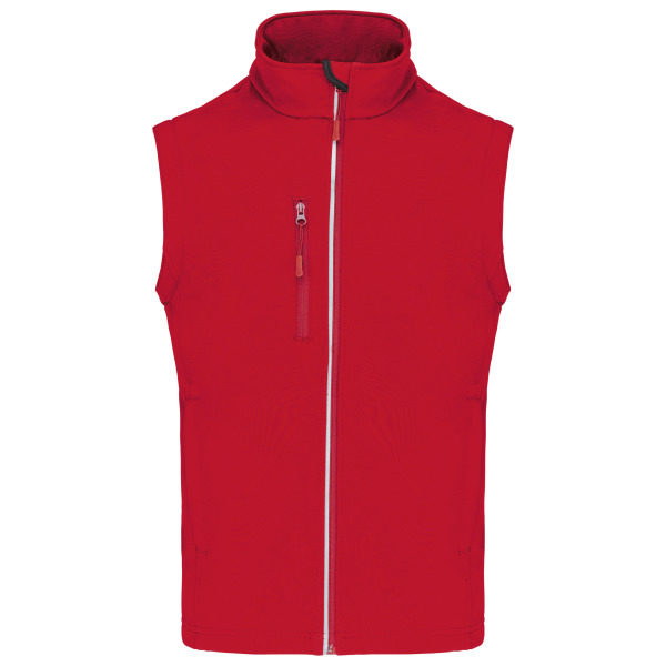 Softshell met afritsbare mouwen Sporty Red 5XL