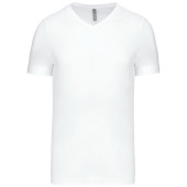T-shirt V-hals korte mouwen White XXL