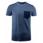 Harvest Portwillow Tee Dark Blue Melange XS