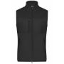 Men's Fleece Vest - black/black - S