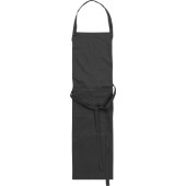Katoen/polyester (240 gr/m²) keukenschort zwart