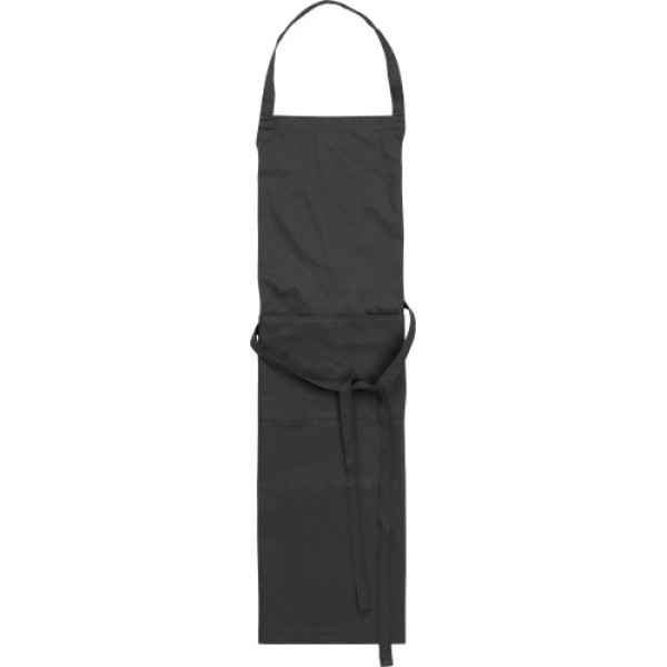 Cotton and polyester (240 gr/m²) apron Luke black