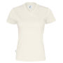 T-Shirt V-Neck Lady Off White XL (GOTS)