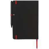 Noir Edge medium notitieboek - Zwart/Rood