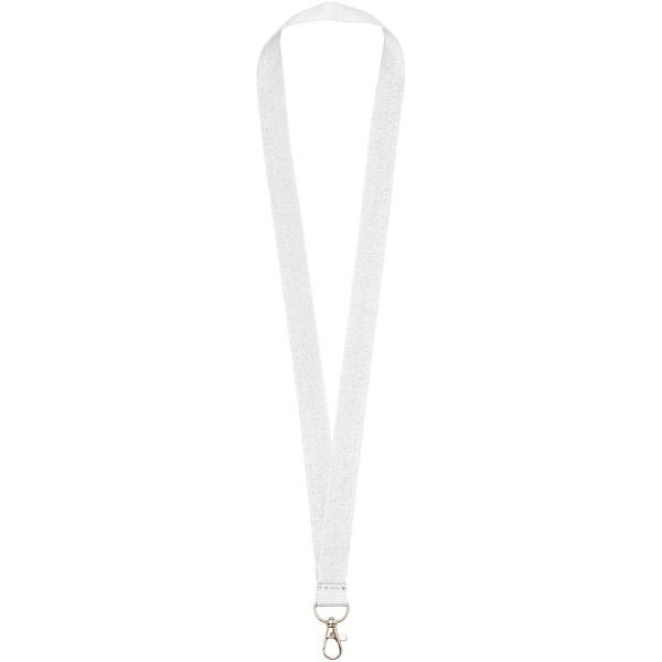 Impey lanyard with convenient hook - White